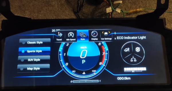 Android Speedometer For Land_Criuser V8 (2010 To 2018)
